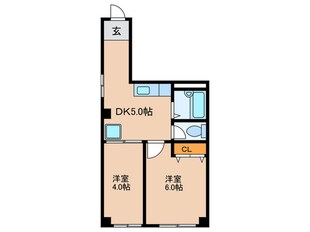 コ－ポ江戸堀の物件間取画像